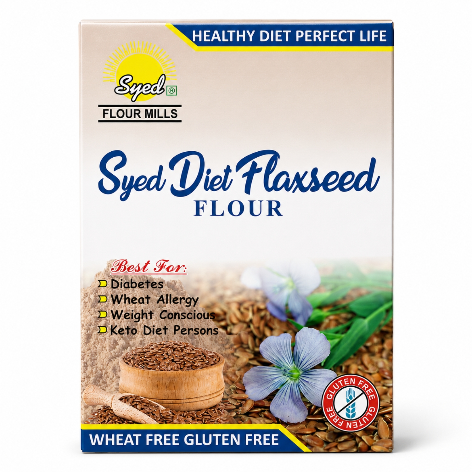 Syed Diet Flaxseed Flour – Organic Keto, Diabetic & Gluten Free Superfood