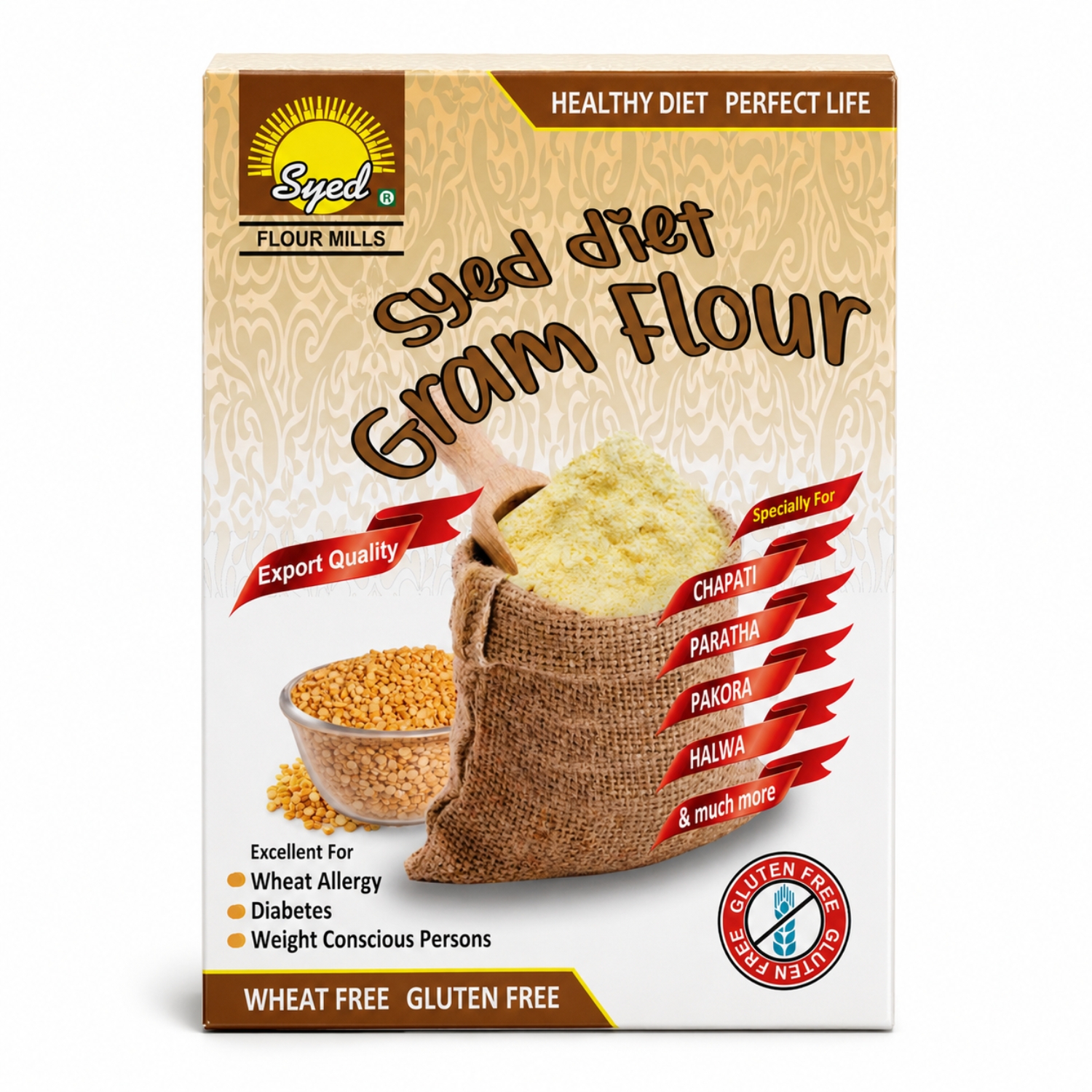 Syed Diet Gluten Free Gram Flour (Besan)