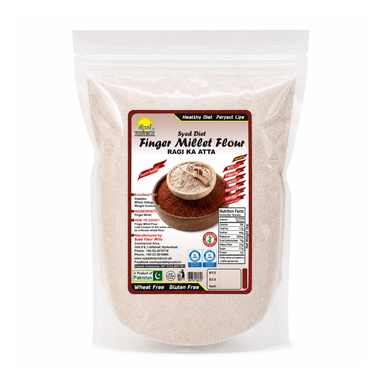 Syed DIet Gluten Free Finger Millet Flour